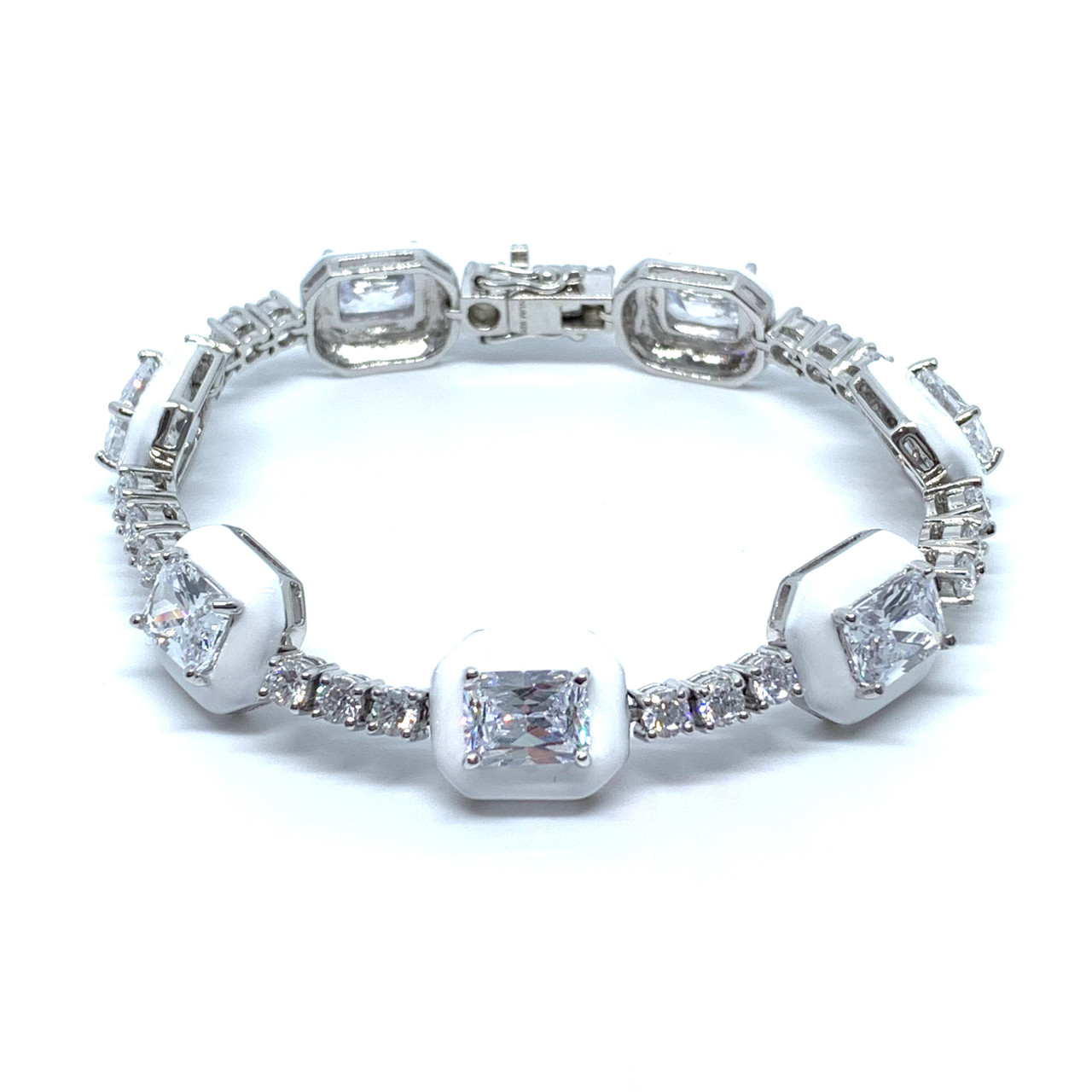 Lassaire Simulated Diamond Bangle Bracelet 002-610-04934 | Dickinson  Jewelers | Dunkirk, MD