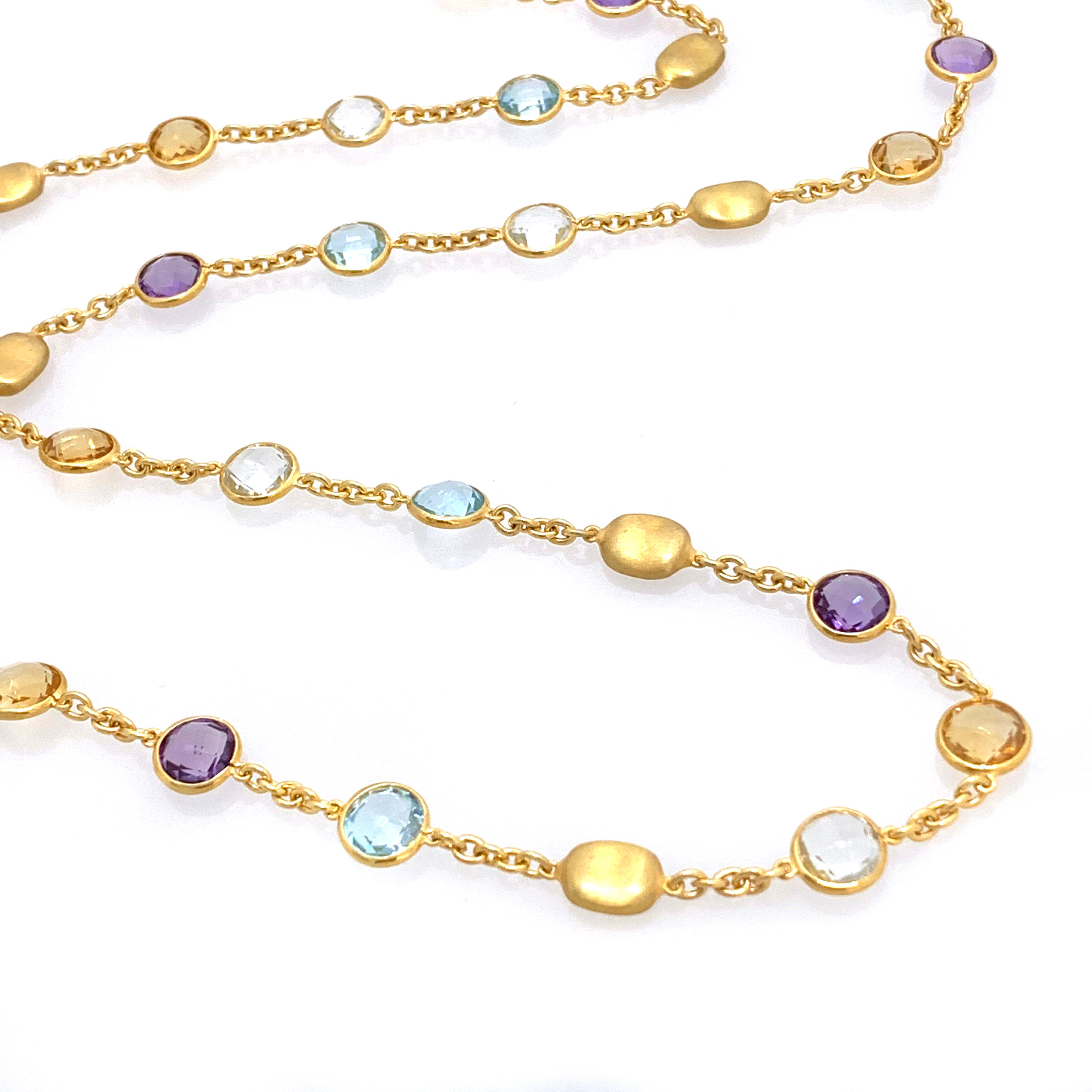 Multicolor stone necklace clearance