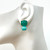 Cushion Chrysocolla & Oval Amazonite Drop Earrings