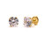 4ct Faux Diamond Vermeil Stud