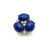Triple Oval Lapis Lazuli Vermeil Earrings