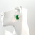 Double Emerald-cut Green Onyx Earrings