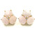 Large Triple Oval Morganite Earrings