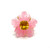Carved Pink Quartzite Flower with Citrine Earrings