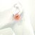 Carved Pink Quartzite Flower with Citrine Earrings