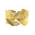 Leaf Pattern Vermeil Cuff Bracelet