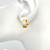 Clover Pattern Vermeil Baby Hoop Earrings