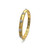 Skinny Snowflake-pattern Curve Vermeil Bangle