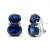 Double Oval Lab Sapphire Earrings