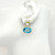 Double Oval Prasiolite and Blue Topaz Drop Earrings