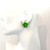 Carved Green Aventurine Flower Earrings