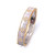 Clover Pattern Two-tone Narrow Bangle Bracelet