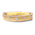 Clover Pattern Vermeil Narrow Bangle Bracelet