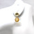 Double Round Green Amethyst and Citrine Drop Earrings