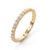 Round Faux Diamond Infinity Band Vermeil Ring