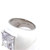 Octagon Faux Diamond White Enamel Cocktail Ring