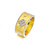 Clover Pattern Band Vermeil Ring