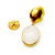 Oval Rainbow Moonstone Drop Vermeil Earrings