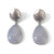 Pear-shape Chalcedony Drop Earrings