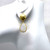 Pear-shape Rainbow Moonstone Drop Vermeil Earrings