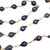 Peacock Baroque Pearl and Faux Diamond Long Vermeil Necklace