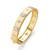 Flower-pattern Vermeil Narrow Bangle Bracelet