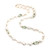 Cultured Pearl and Green Amethyst Long Necklace