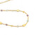 Bezel-set Round Multi-color Gemstone Long Station Necklace