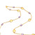 Nugget and Oval Amethyst Long Station Necklace