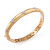 Skinny Diamond-pattern Vermeil Bangle Bracelet