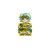 Oval Blue Topaz & Cushion Prasiolite Button Earrings