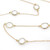 Bezel-set Clear Quartz Long Station Necklace