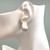 15mm Cultured Baroque Pearl Button Vermeil Earrings