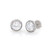 4ct Round Brilliant Halo Stud Earrings