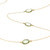 Bezel-set Green Amethyst Long Station Necklace