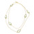 Bezel-set Green Amethyst Long Station Necklace