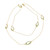 Bezel-set Green Amethyst Long Station Necklace