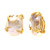 22mm Cultured Baroque Pearl Button Clip-on Vermeil Earrings