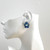 Carved Dumortierite Flower with Blue Topaz Earrings