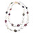 Cultured Keishi Pearl and Tumbled Tourmaline Long Vermeil Necklace