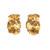 Clustered Citrine J-hoop Vermeil Earrings