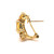 Clustered Citrine J-hoop Vermeil Earrings