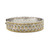 Diamond-Pattern Two-tone Bangle Bracelet