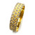 Diamond-Pattern Vermeil Bangle Bracelet