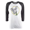 CLOTHING T-SHIRT AN SERPENT 3/4-SLVE BK/WH LG