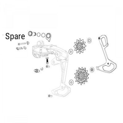 DER PART SRAM PULLEY APEX XPLR AXS ETAP 12t DER PART SRAM PULLEY APEX XPLR AXS ETAP 12t