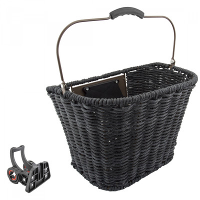 BASKET SUNLT FT DELUXE WICKER Q/R STD GY w/BRACKET BASKET SUNLT FT DELUXE WICKER Q/R STD GY w/BRACKET