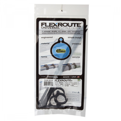 CABLE GUIDE COBRA FLEXROUTE GUIDES w/TIES 4pk BK CABLE GUIDE COBRA FLEXROUTE GUIDES w/TIES 4pk BK