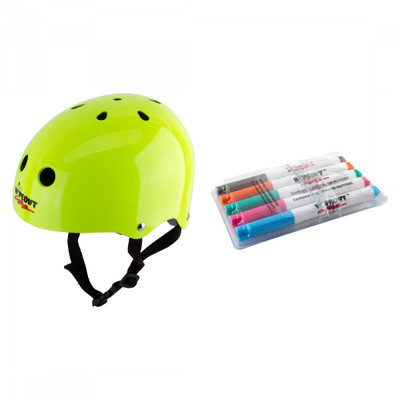 HELMET TRIPLE8 WIPEOUT SKATE/BIKE YOUTH-MD N-GN HELMET TRIPLE8 WIPEOUT SKATE/BIKE YOUTH-MD N-GN