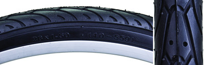 TIRE SUNLT 26x1.5 BK/BK CITY SLICK II FLATSHLD WIRE BELTED TIRE SUNLT 26x1.5 BK/BK CITY SLICK II FLATSHLD WIRE BELTED